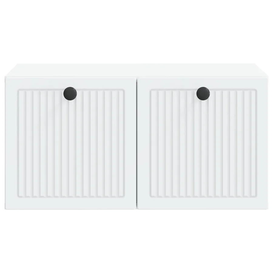 Meuble TV mural Blanc 59,5 x 41 x 30 cm Bois d'ingénierie - 6