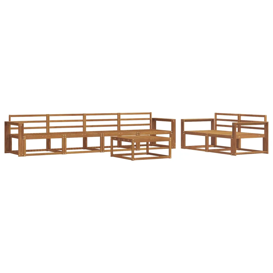 Ensemble de canapés d'extérieur 7 pcs Naturel - 2