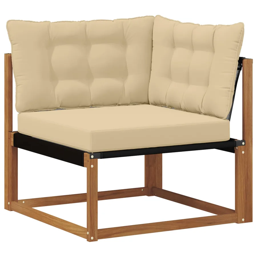 Ensemble de canapés d'extérieur 9 pcs Naturel et Beige - 10