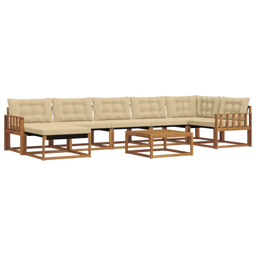 Ensemble de canapés d'extérieur 22 pcs Naturel et Beige - 2