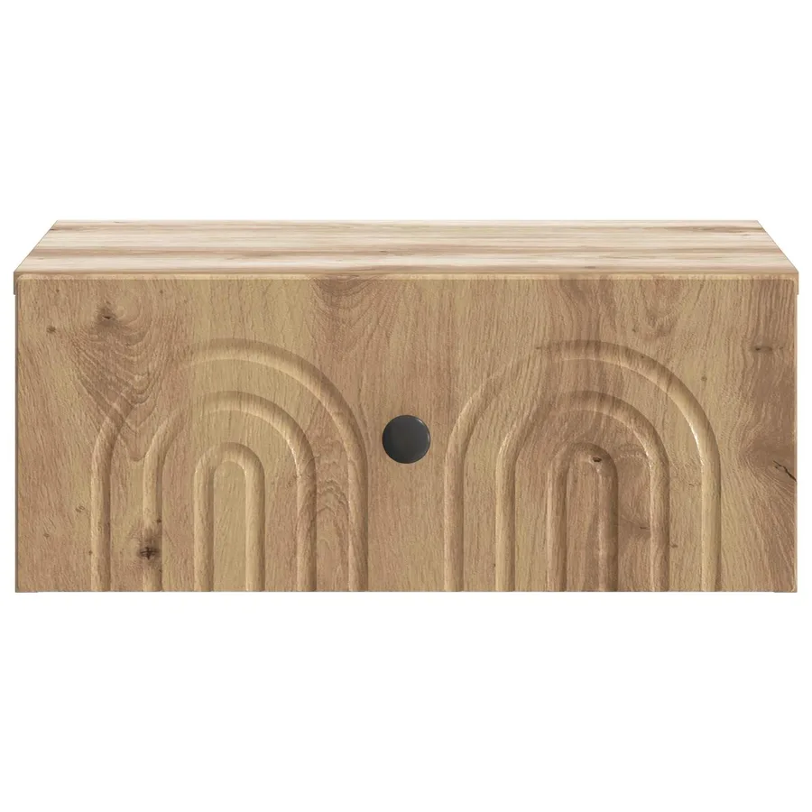 Cabinet de chevet mural Chêne artisanal 49 x 34,5 x 20 cm - 5