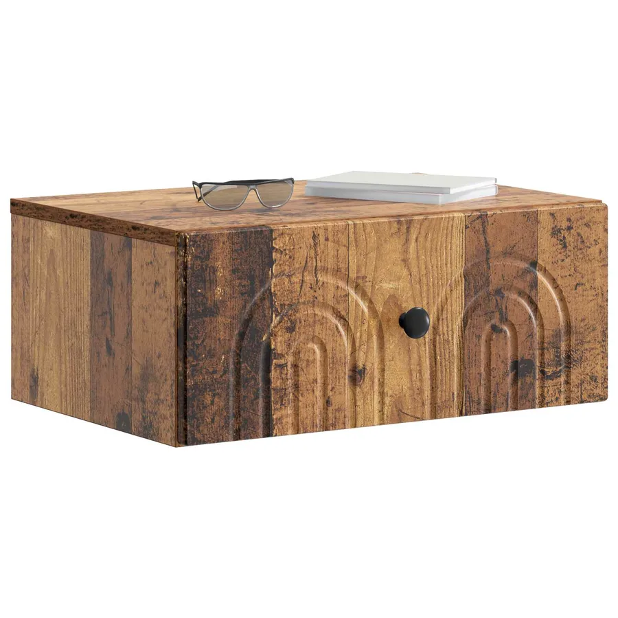Cabinet de chevet mural Bois ancien 49 x 34,5 x 20 cm - 3