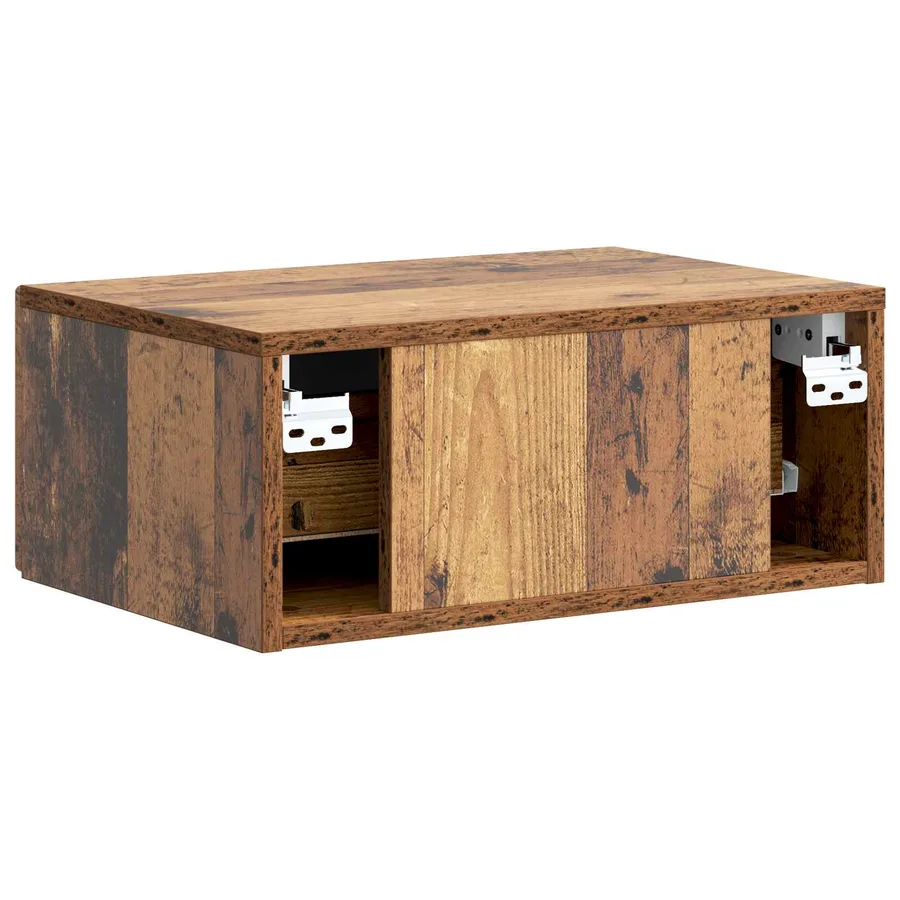 Cabinet de chevet mural Bois ancien 49 x 34,5 x 20 cm - 7