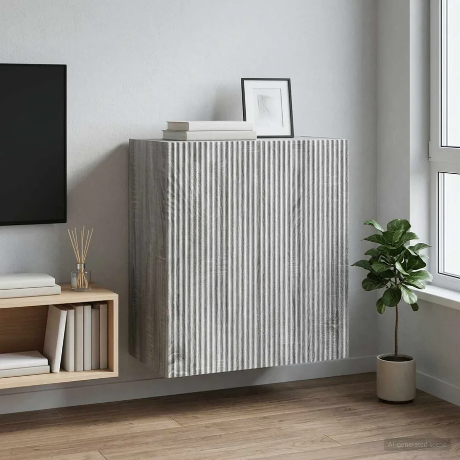 Armoire Murale Sonoma gris 59 x 31 x 60 cm Bois d'ingénierie