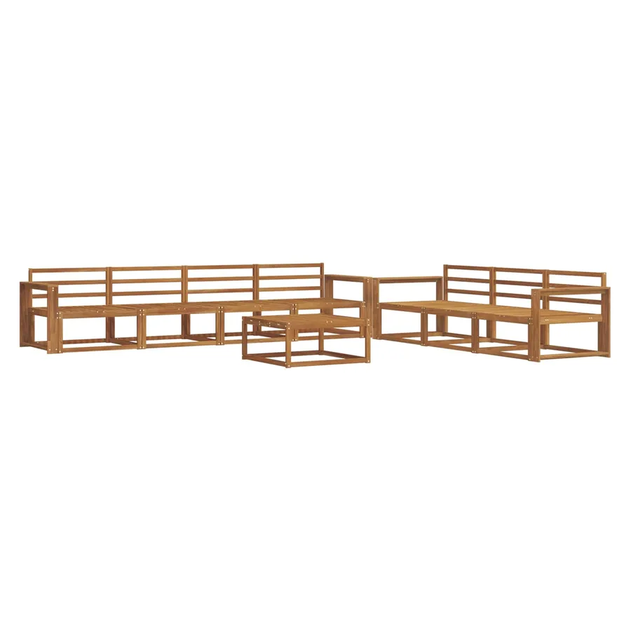 Ensemble de canapés d'extérieur 8 pcs Naturel - 2