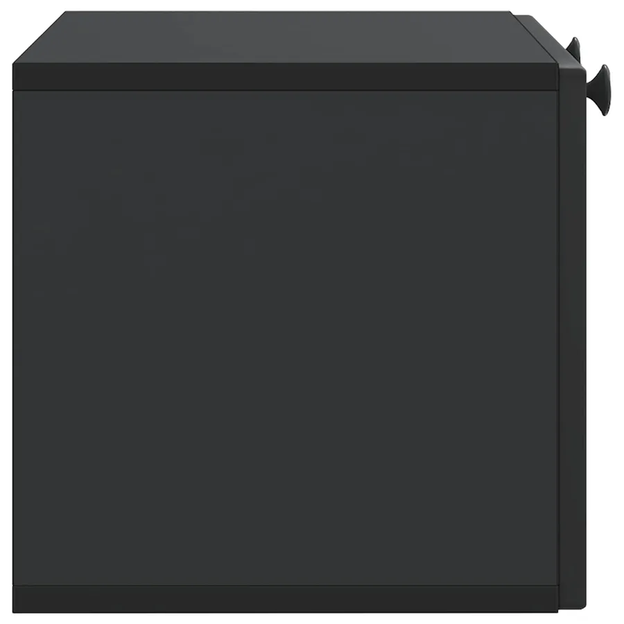 Meuble TV mural Noir 59,5 x 31 x 30 cm Bois d'ingénierie - 7