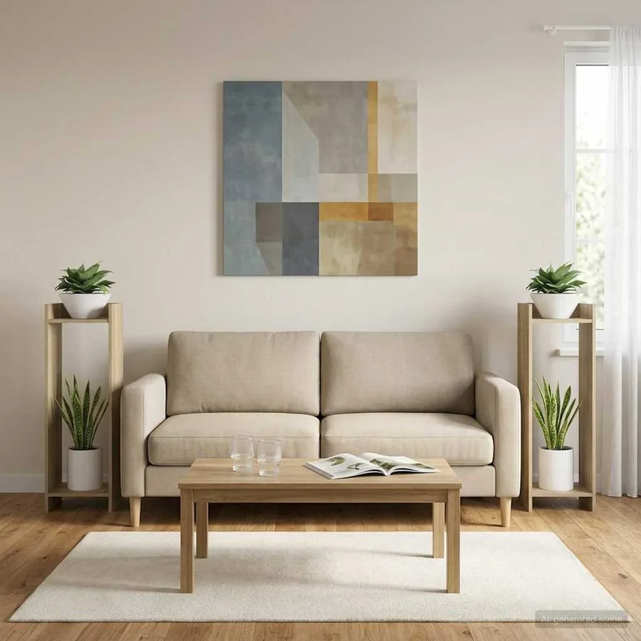 Support de Plante 2 pc Chêne Sonoma 30 x 30 x 100 cm - 4