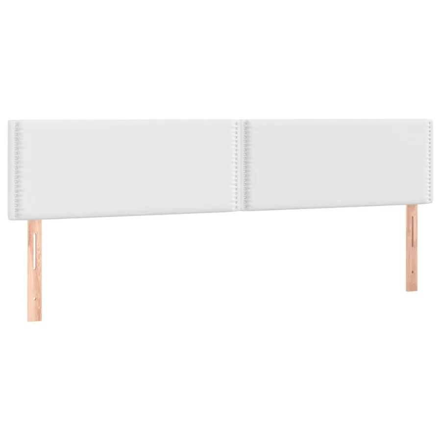 Sommier à lattes de lit avec matelas Blanc 200x200cm Similicuir - 6