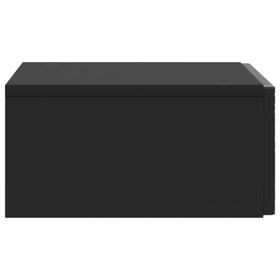 Table d'appoint murale Noir 59 x 34,5 x 17 cm Bois d'ingénierie - 5