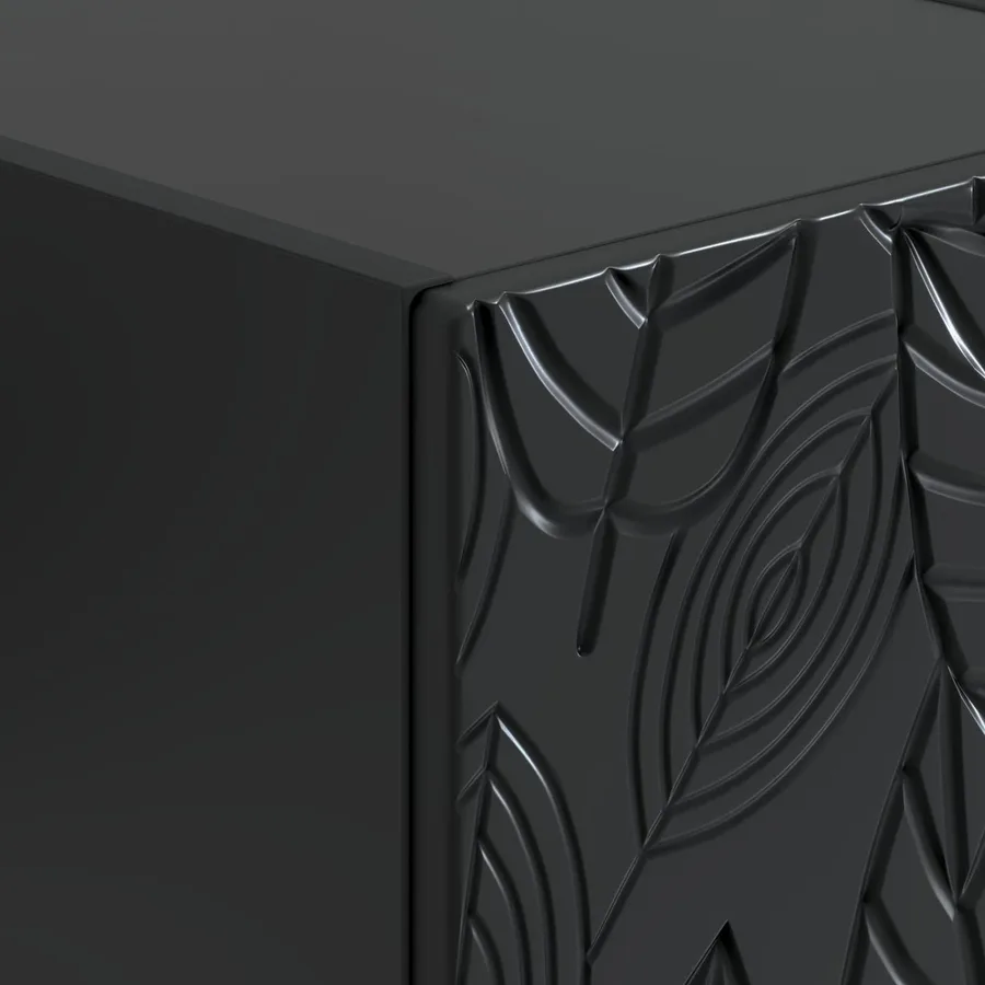 Table d'appoint murale Noir 59 x 34,5 x 17 cm Bois d'ingénierie - 7
