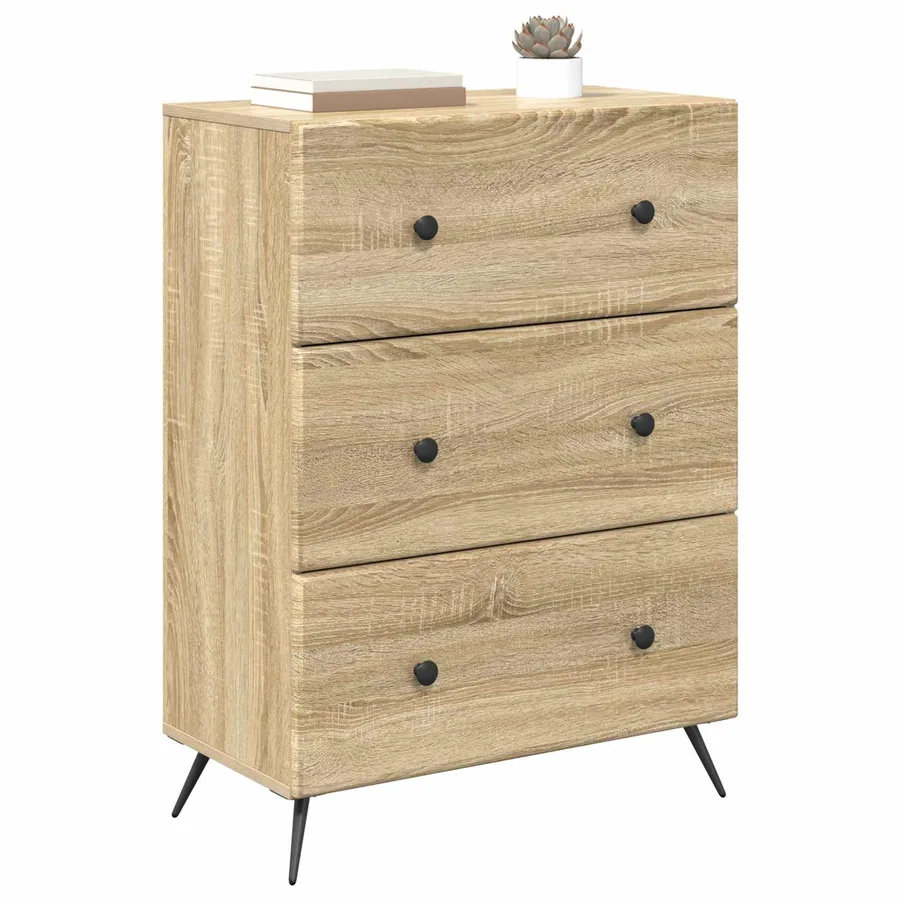 Armoire à tiroirs Chêne Sonoma 66 x 34,5 x 90 cm - 3