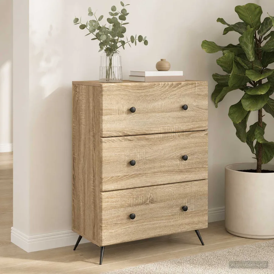 Armoire à tiroirs Chêne Sonoma 66 x 34,5 x 90 cm - 4