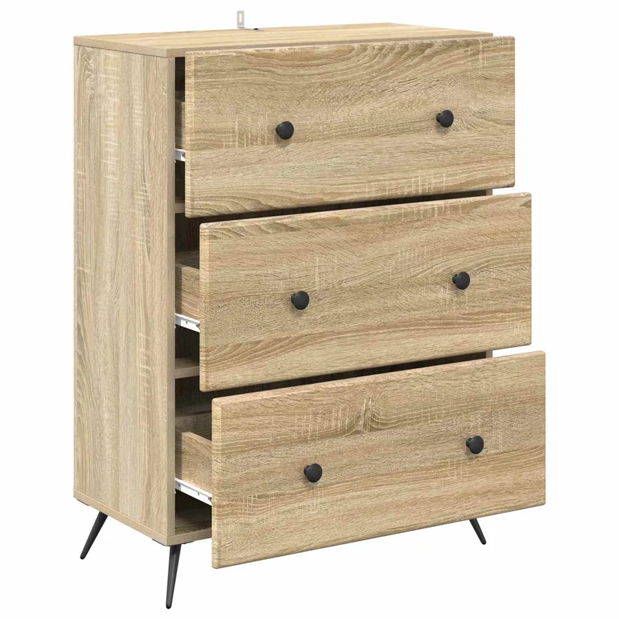 Armoire à tiroirs Chêne Sonoma 66 x 34,5 x 90 cm - 5