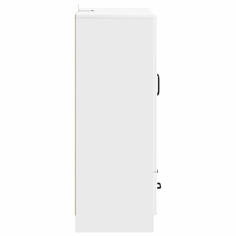 Buffet Blanc 66 x 34,5 x 92 cm Bois d'ingénierie - 6