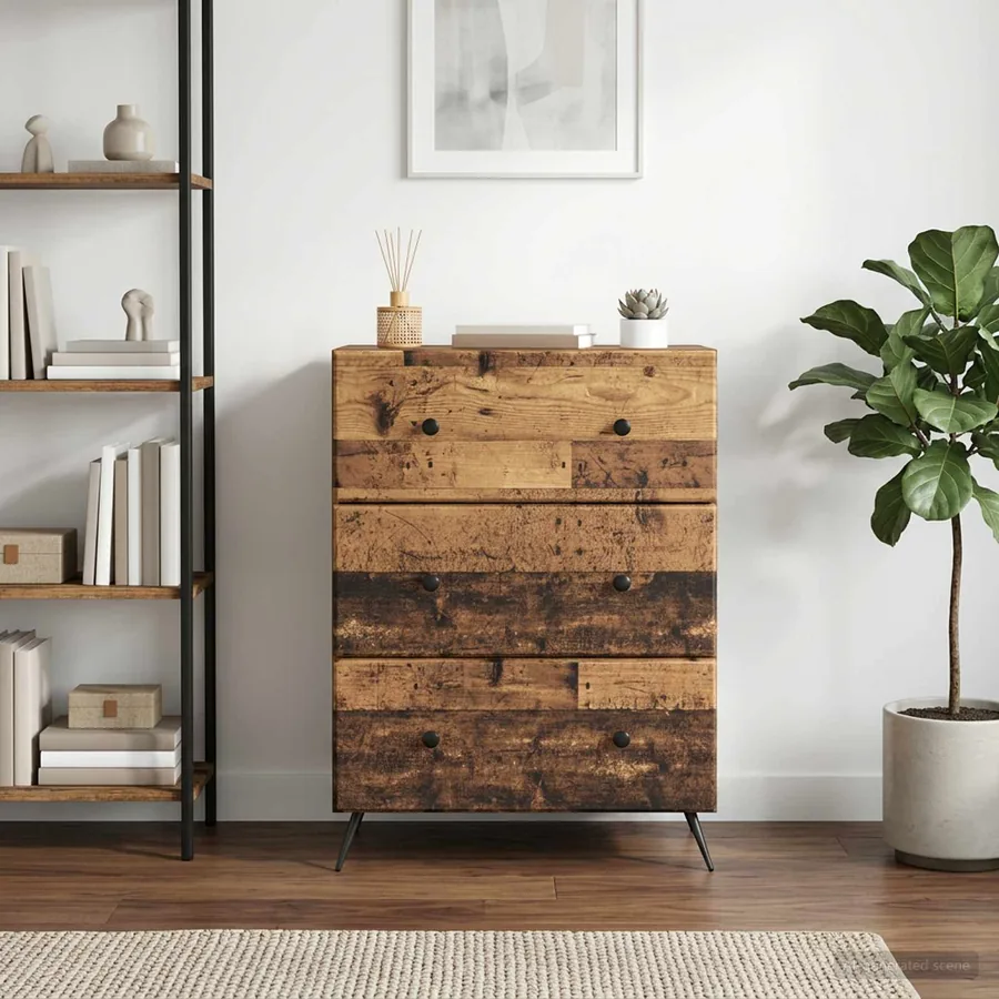 Armoire à tiroirs Bois ancien 66 x 34,5 x 90 cm
