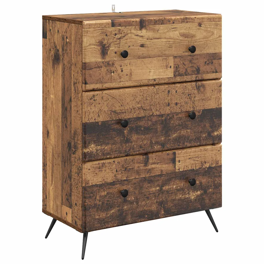 Armoire à tiroirs Bois ancien 66 x 34,5 x 90 cm - 2