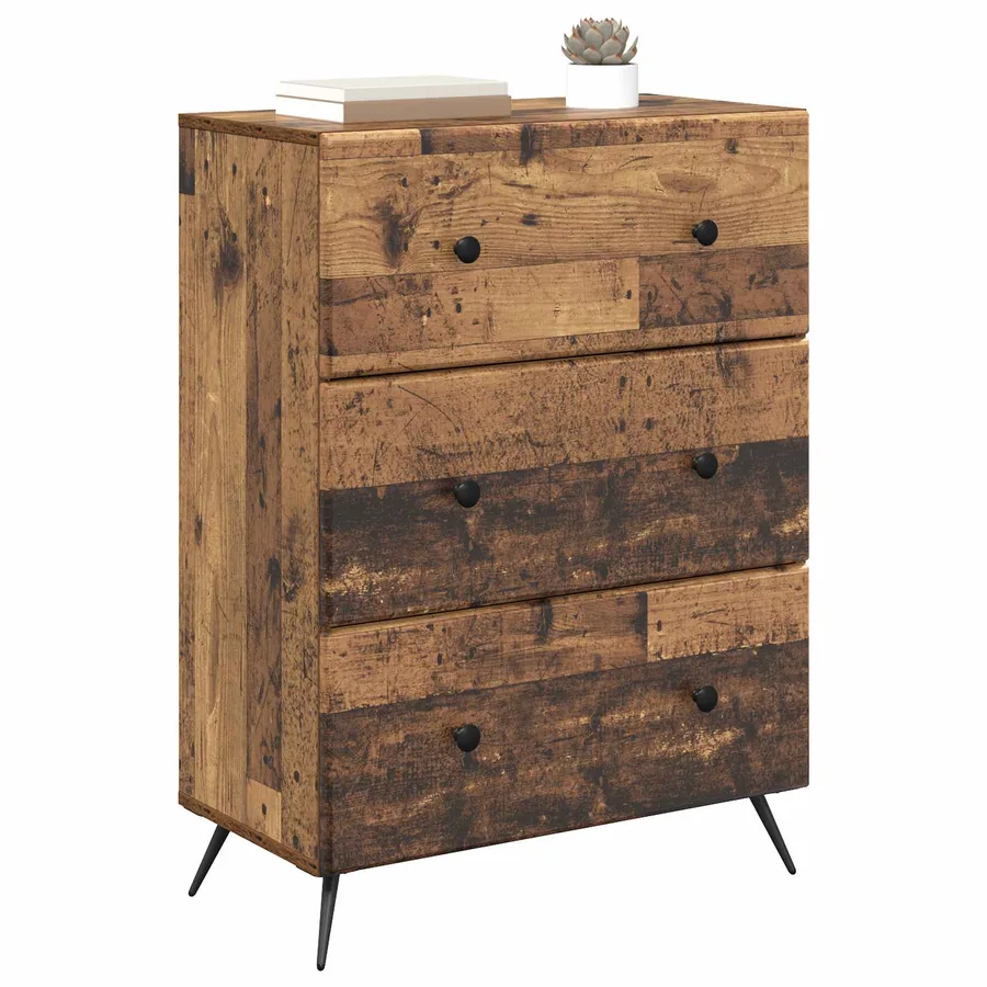 Armoire à tiroirs Bois ancien 66 x 34,5 x 90 cm - 3
