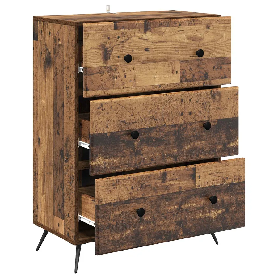 Armoire à tiroirs Bois ancien 66 x 34,5 x 90 cm - 5