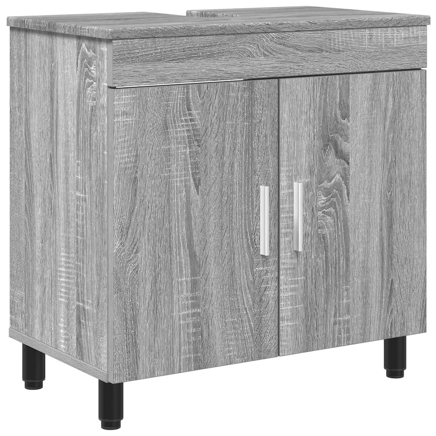 Unité de vanité de salle de bain Sonoma gris 60 x 35 x 60 cm - 2