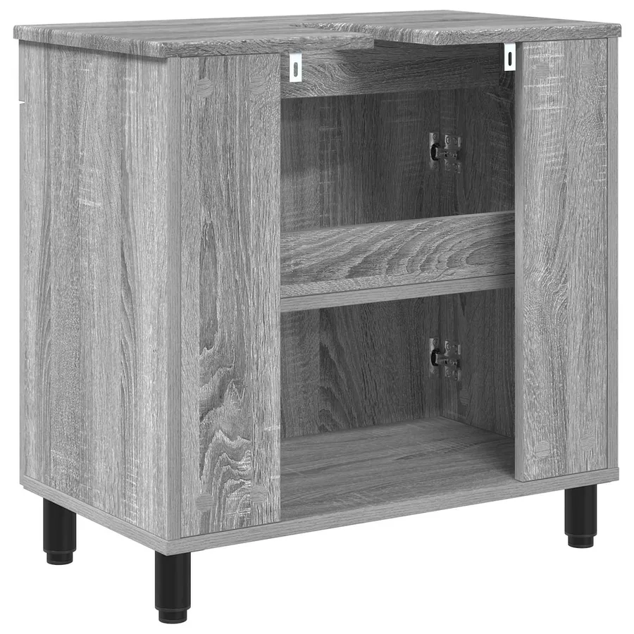 Unité de vanité de salle de bain Sonoma gris 60 x 35 x 60 cm - 7
