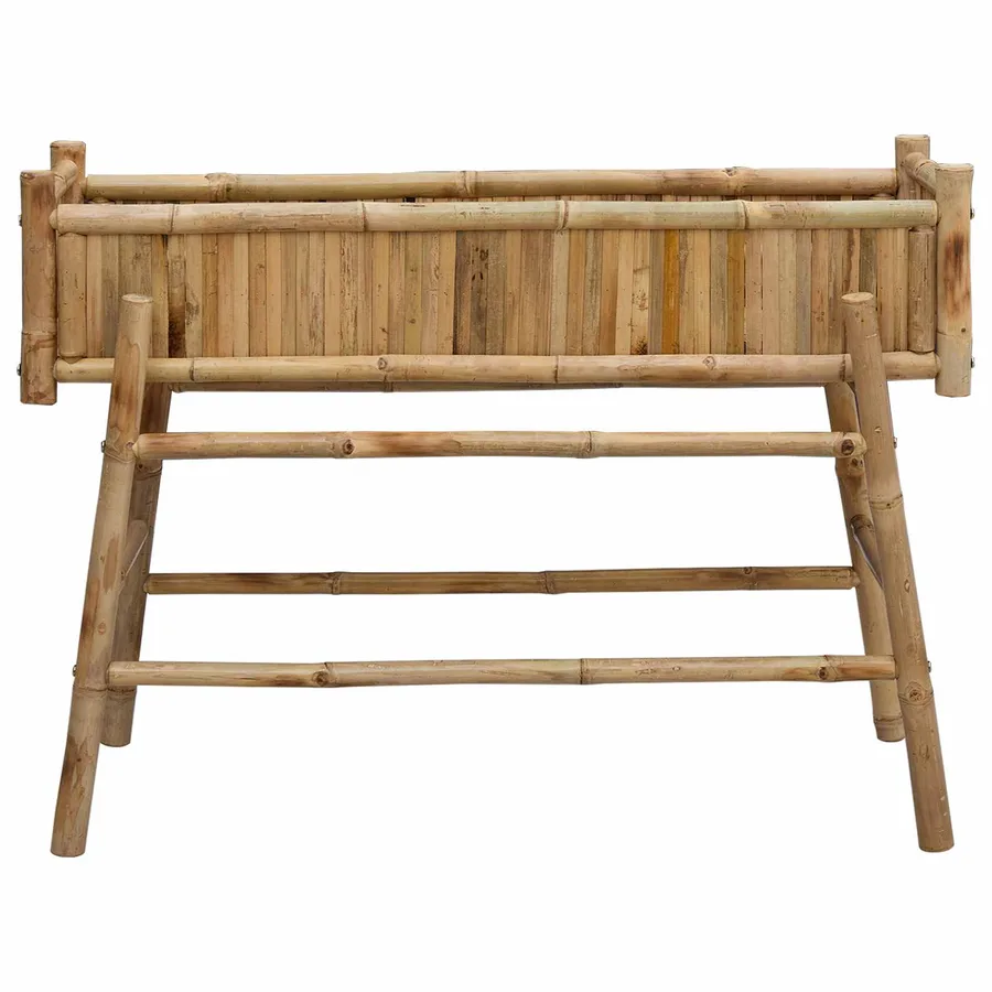 Jardinière avec support Naturel 100 x 38 x 74 cm Bambou - 4