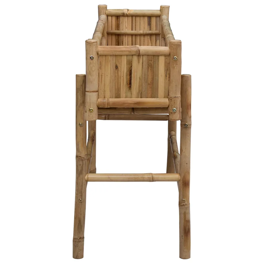 Jardinière avec support Naturel 100 x 38 x 74 cm Bambou - 5