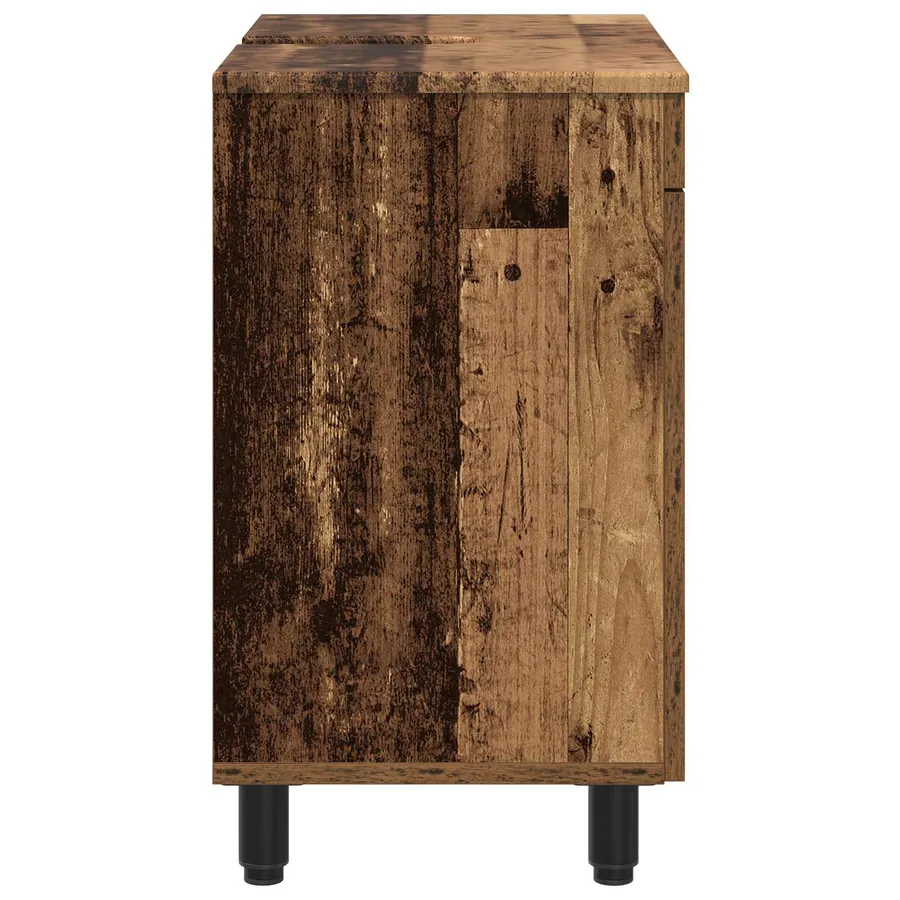 Unité de vanité de salle de bain Bois ancien 60 x 35 x 60 cm - 6