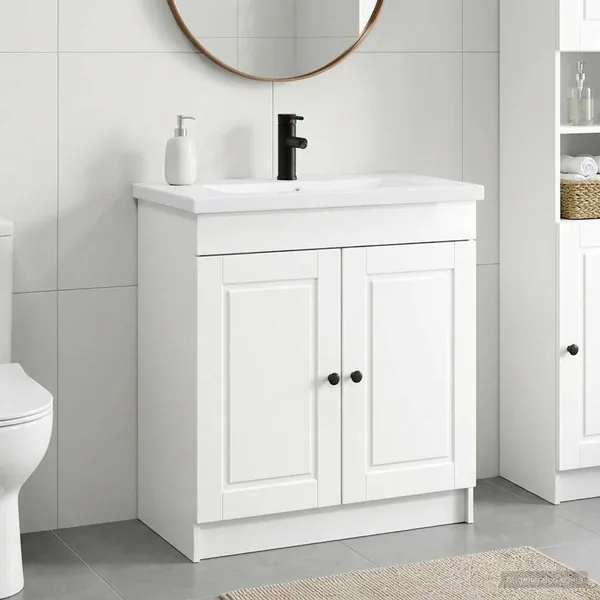Ensemble de mobilier de salle de bain Blanc brillant