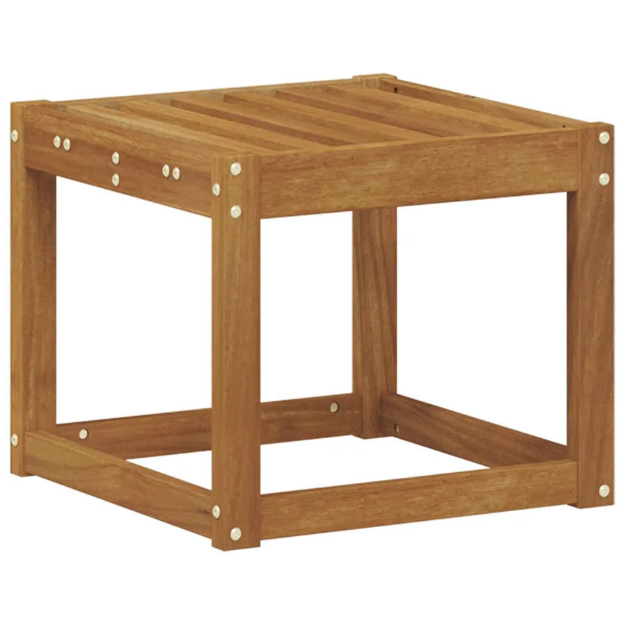 Banc de Tabouret Naturel 43 x 43 x 37 cm Bois d'Acacia Massif - 2