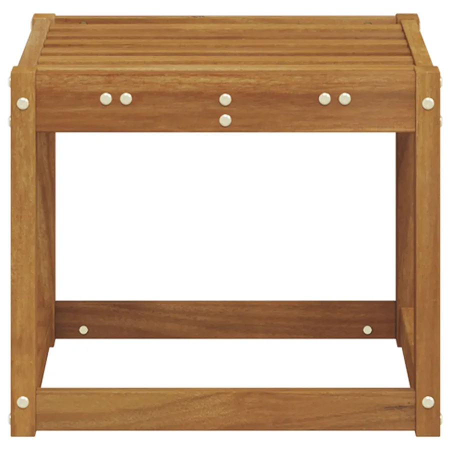 Banc de Tabouret Naturel 43 x 43 x 37 cm Bois d'Acacia Massif - 5