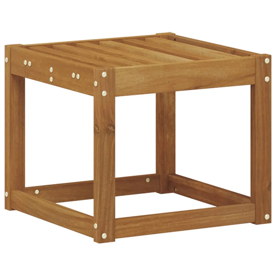 Banc de Tabouret Naturel 43 x 43 x 37 cm Bois d'Acacia Massif - 6
