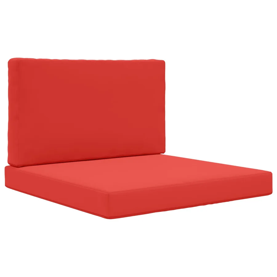 Coussin de canapé d'extérieur 2 pcs Rouge Polyester - 2