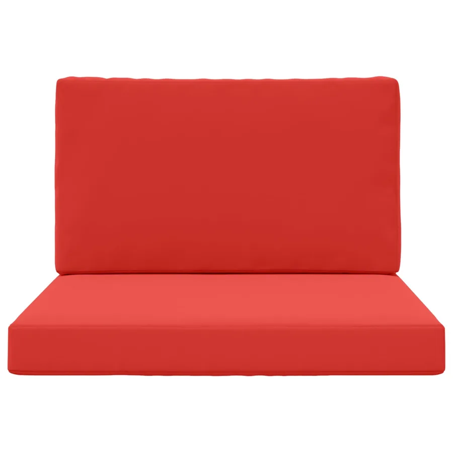 Coussin de canapé d'extérieur 2 pcs Rouge Polyester - 6