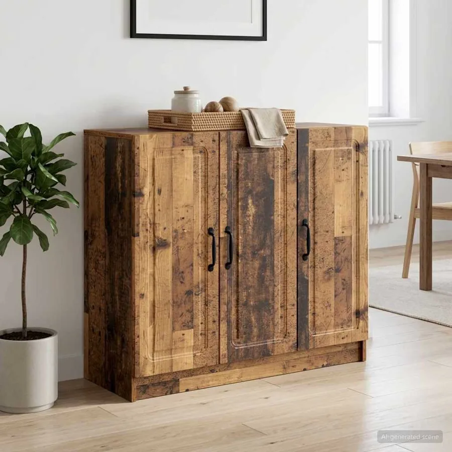 Buffet Bois ancien 89 x 34,5 x 77 cm Bois d'ingénierie - 4