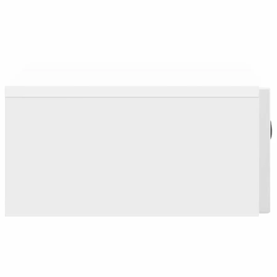 Table d'appoint murale Blanc brillant 59 x 34,5 x 17 cm - 6