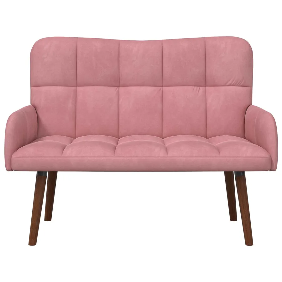 Sofa 2 places Rose 115 x 61 x 87 cm Velours - 4