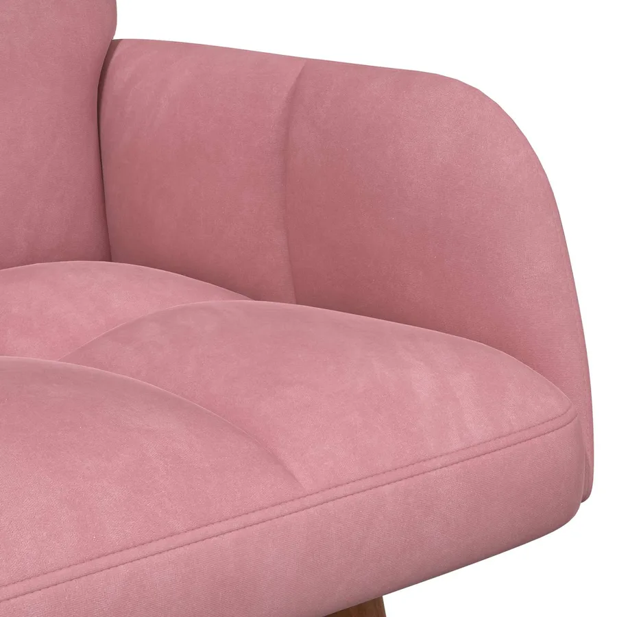 Sofa 2 places Rose 115 x 61 x 87 cm Velours - 7