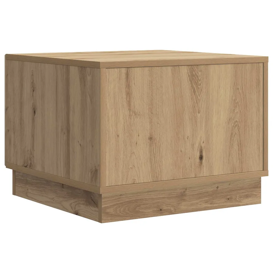 Table basse Chêne artisanal 49 x 50 x 37 cm Bois d'ingénierie - 7