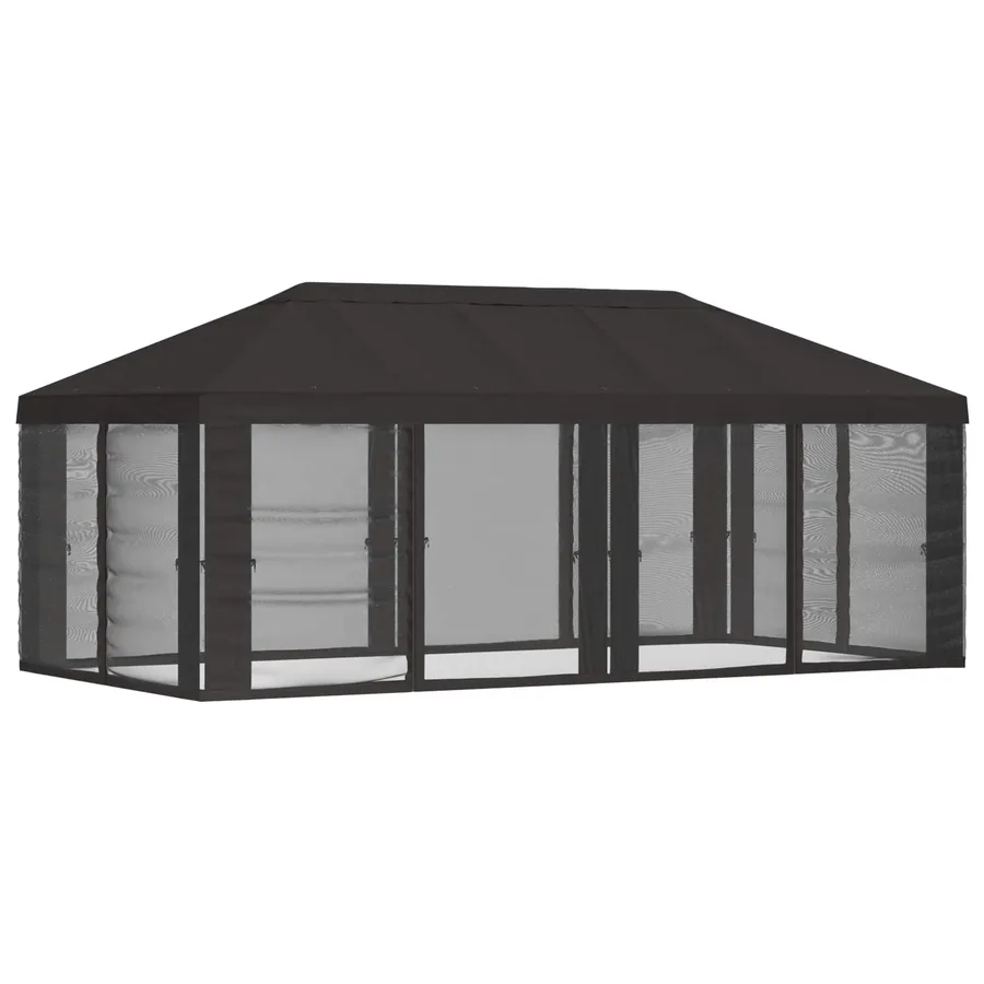Housse de tonnelle avec murs latéraux Anthracite Polyester - 3