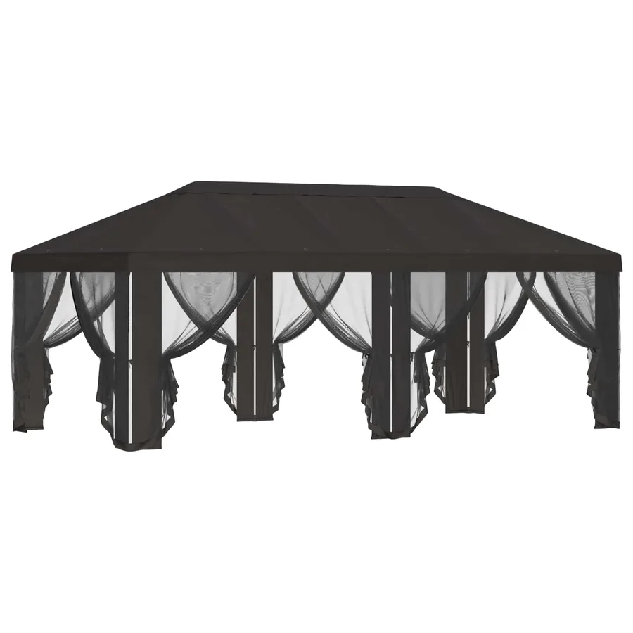 Housse de tonnelle avec murs latéraux Anthracite Polyester - 4