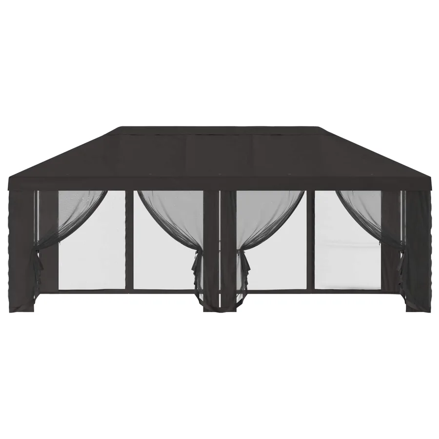 Housse de tonnelle avec murs latéraux Anthracite Polyester - 5