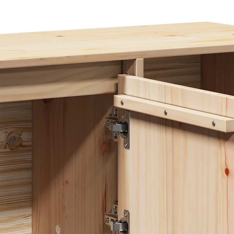 Buffet 110,5x35x80 cm Bois massif de pin - 11