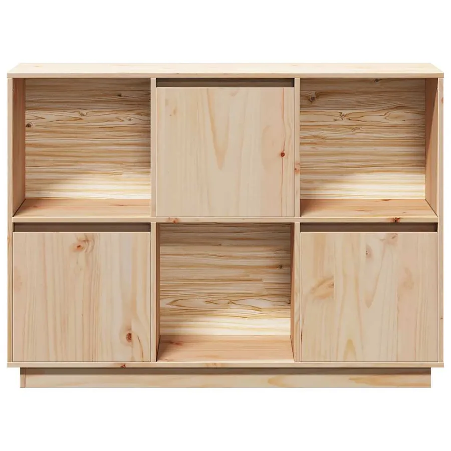 Buffet 110,5x35x80 cm Bois massif de pin - 6