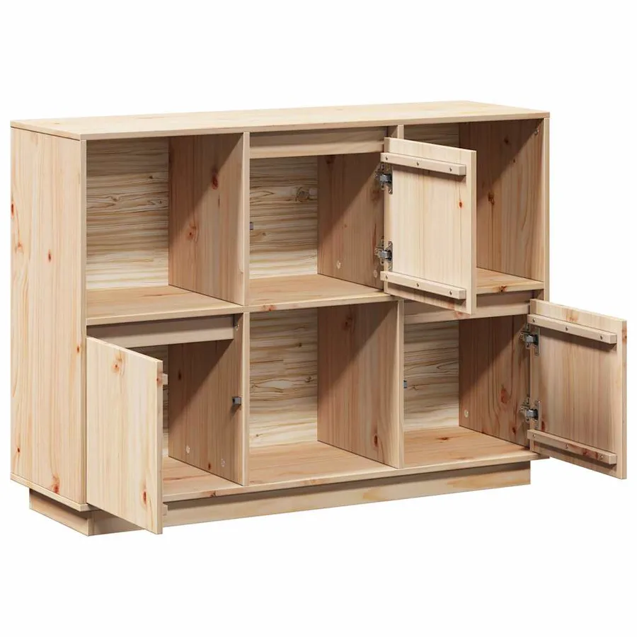 Buffet 110,5x35x80 cm Bois massif de pin - 7