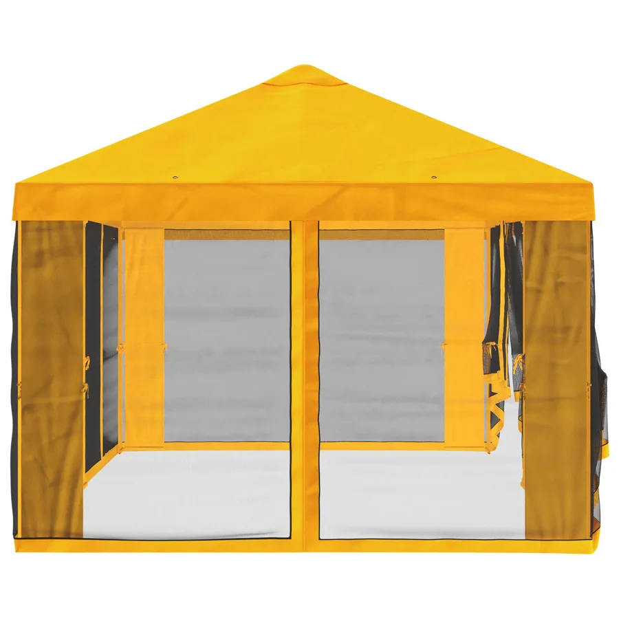 Housse de tonnelle avec murs latéraux Jaune 600,5 x 300,5 cm - 6
