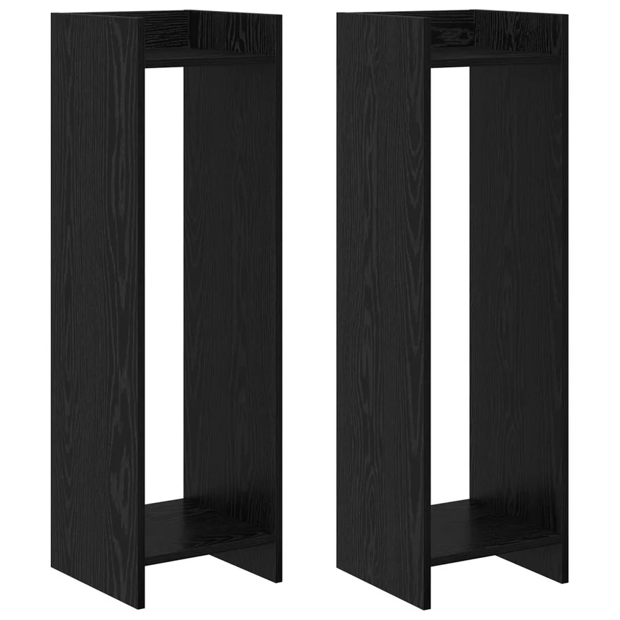 Support de Plante 2 pc Chêne Noir 30 x 30 x 100 cm - 2