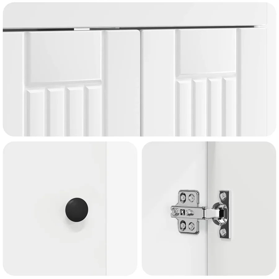 Ensemble de mobilier de salle de bain Blanc 78,5 x 37,5 x 81 cm - 10