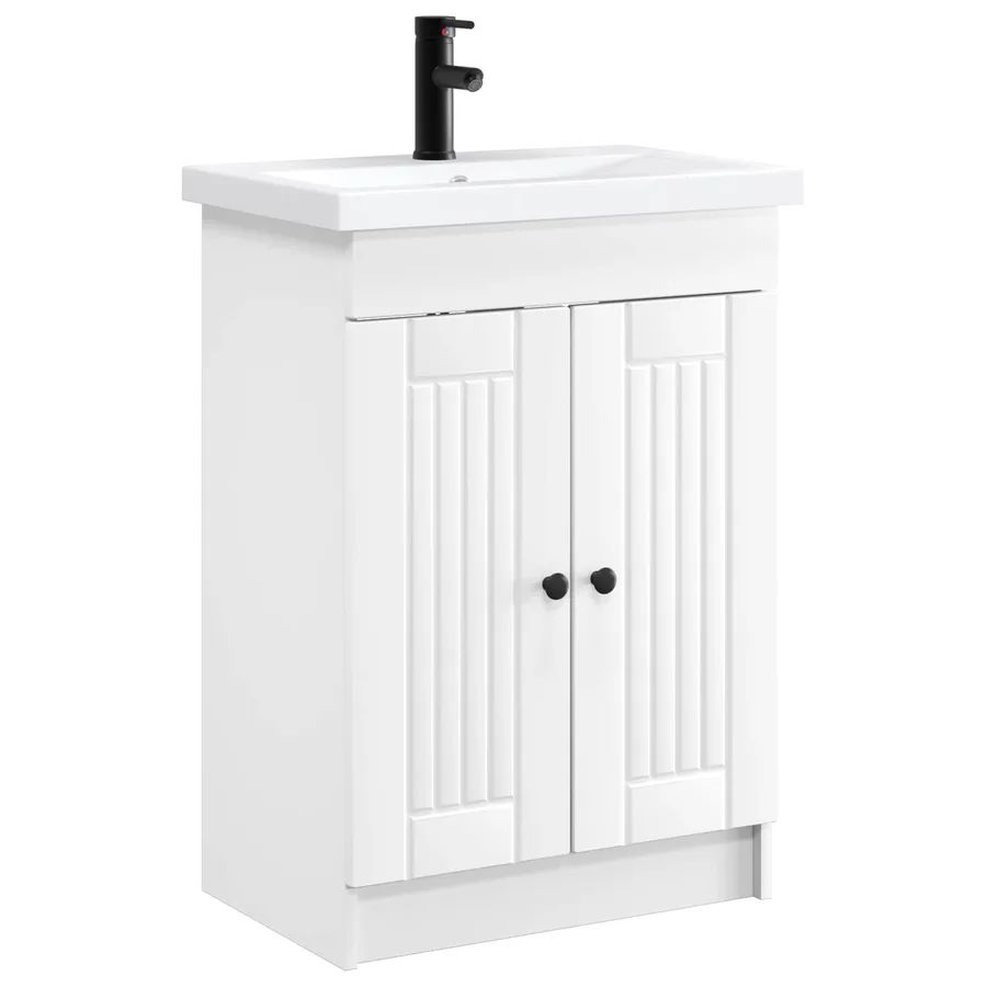Ensemble de mobilier de salle de bain Blanc 78,5 x 37,5 x 81 cm - 2