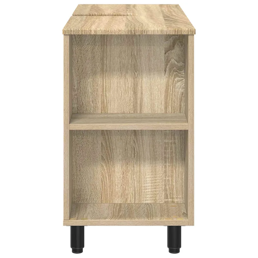 Unité de vanité de salle de bain Chêne Sonoma 80 x 35 x 60 cm - 6