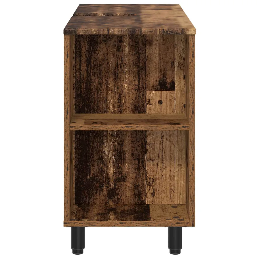 Unité de vanité de salle de bain Bois ancien 80 x 35 x 60 cm - 6